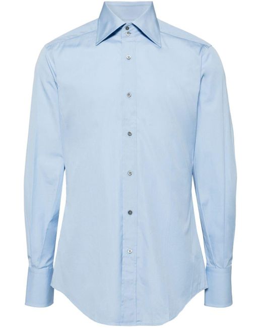 Camisa de manga larga Gucci de hombre de color Azul Lyst