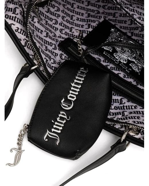 Juicy Couture Black Studded Logo Tote Bag