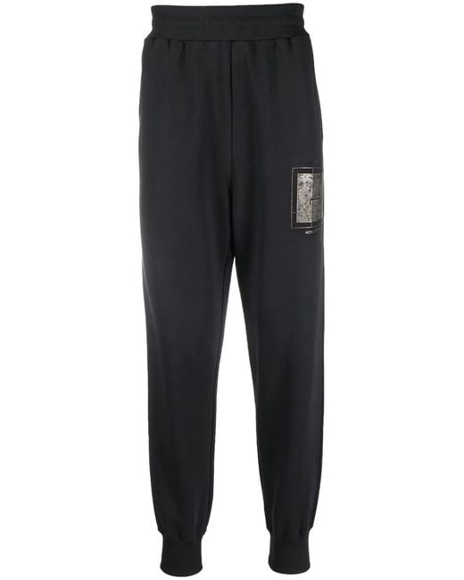 A_COLD_WALL* Black Foil Grid Track Pants for men