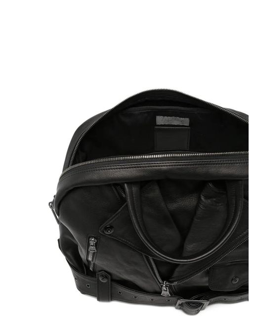 Yohji Yamamoto Black Mimosa Zip Tote Bag for men
