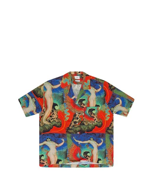 Rhude Blue Vice Printed Shirt for men