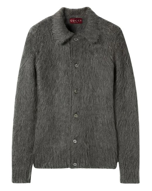 Gucci Cardigan mit Knöpfen in Gray für Herren