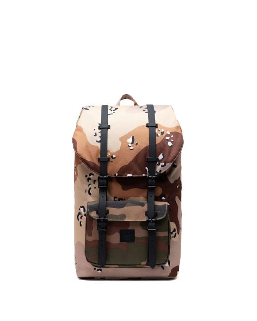 Mochila Little America con hebilla militar Herschel Supply Co. de color Black
