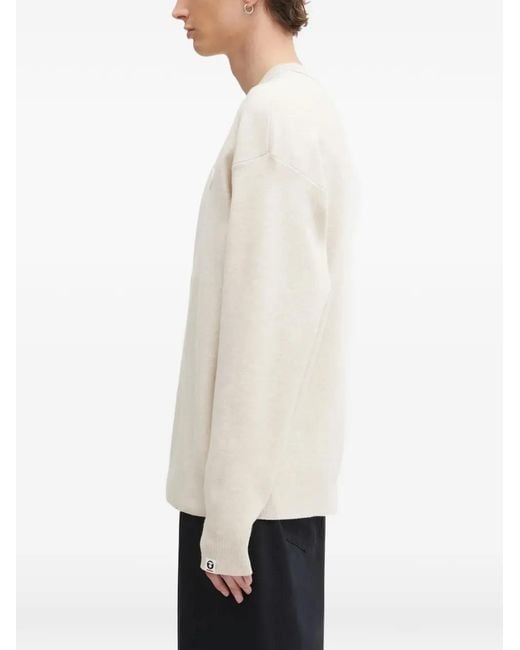 Aape By A Bathing Ape White Logo-Patch Sweatshirt for men