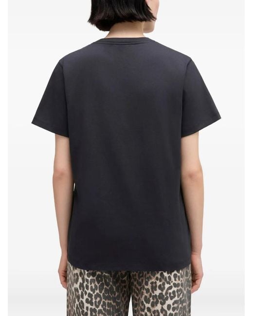 Ganni Blue Logo T-Shirt
