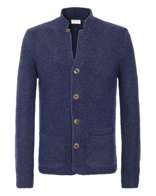Cardigan En Laine À Boutonnière Gran Sasso pour homme en coloris Blue
