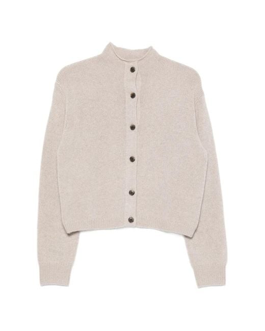 Lisa Yang White Zirelle Button-Up Cardigan