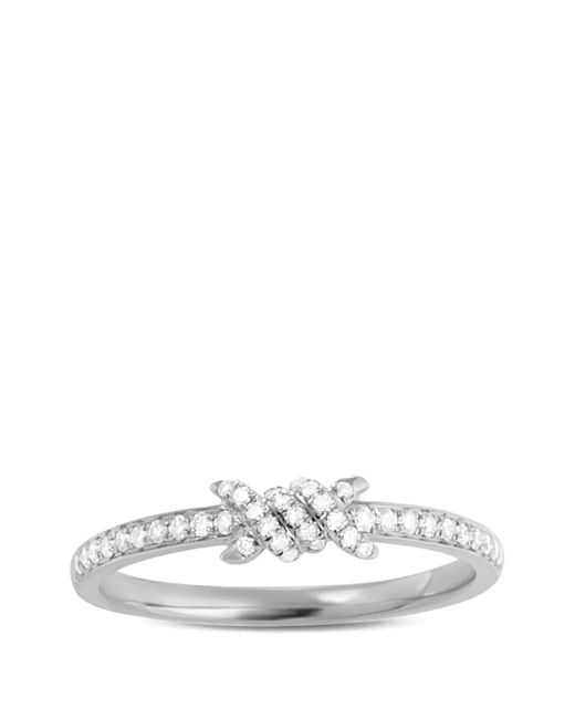 Djula White Barbelé Ring Mit Diamanten