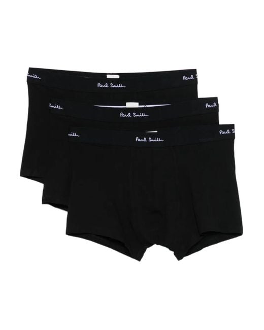 Boxer Con Banda Logo di Paul Smith in Black da Uomo