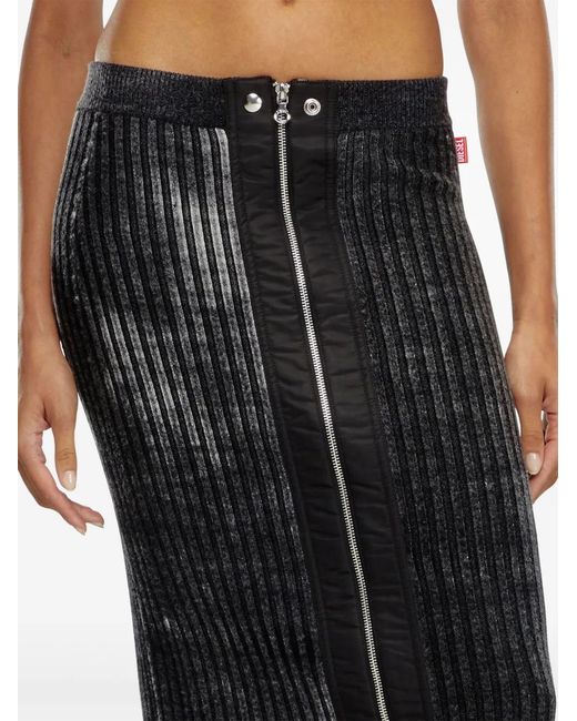 DIESEL Black M-Asi Skirt