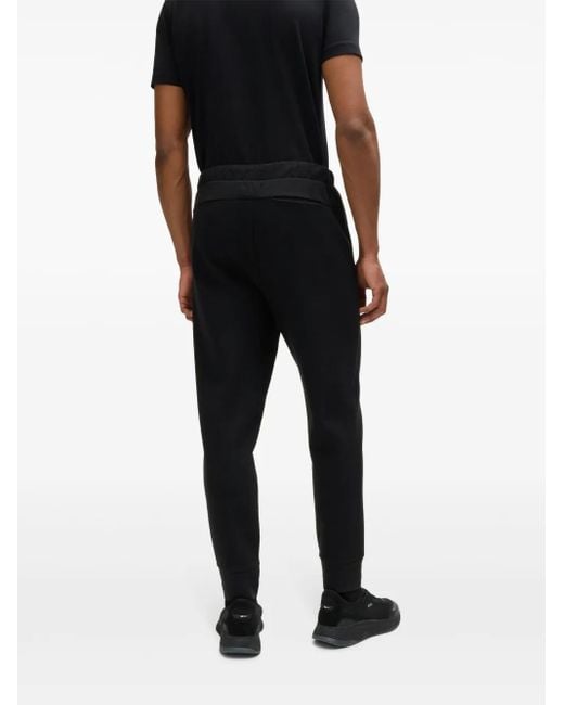 Boss Black Drawstring Track Pants for men