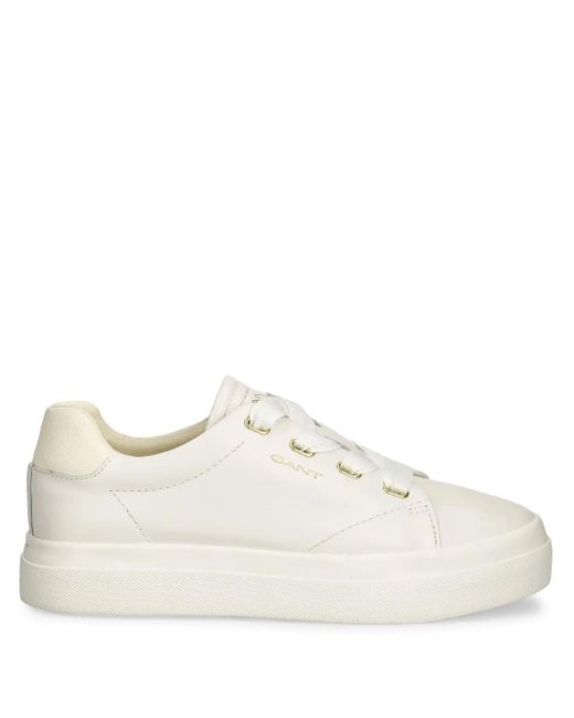 Gant レザースニーカー White