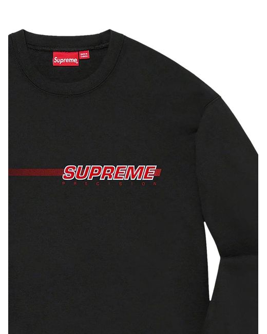 Supreme Black Precisione Sweatshirt