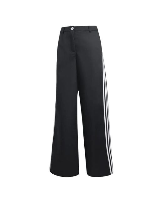 Adidas Black Side-Stripe Tailored Trousers