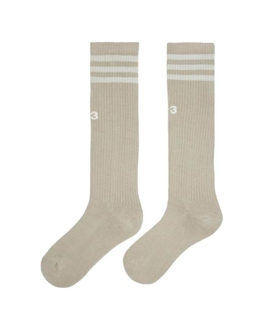 Y-3 White 3-Stripes Socks