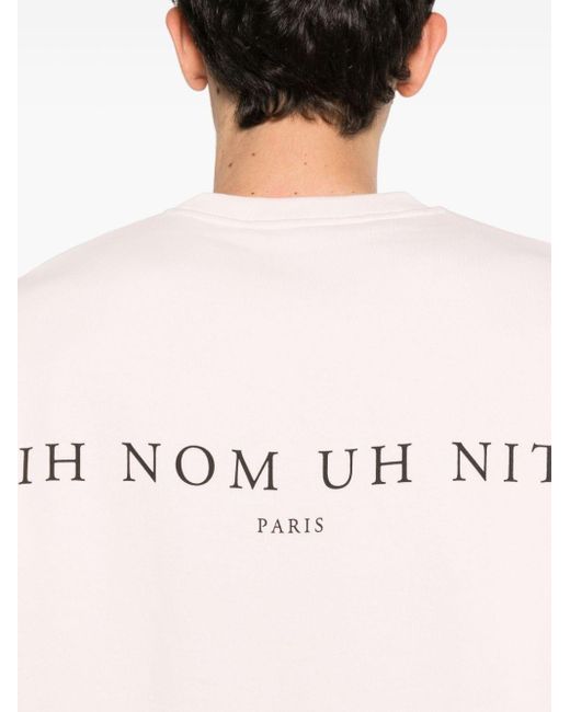 Ih Nom Uh Nit Pink Mask And Roses Cotton Sweatshirt for men