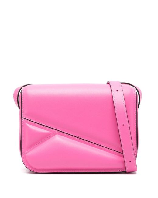 Wandler Pink Medium Oscar Trunk Crossbody Bag