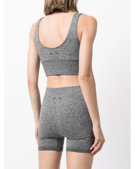The Upside Gray Ayama Pia Cropped Top