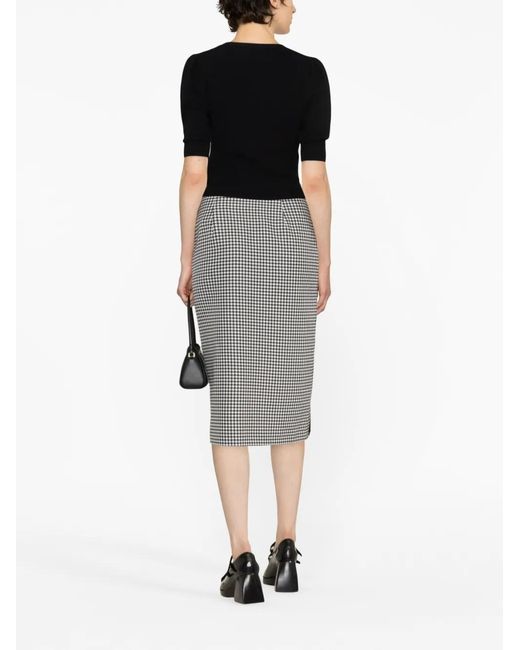 Viktor & Rolf Gray Hollywood Dream Slit Midi Skirt
