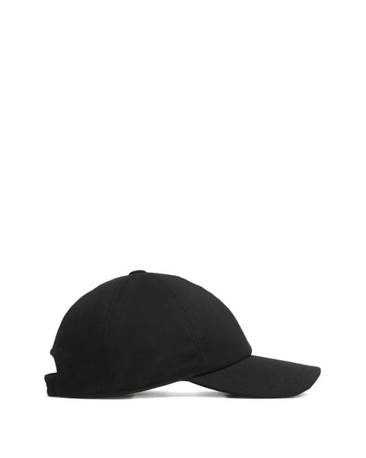 The Row Black Caspian Cap for men