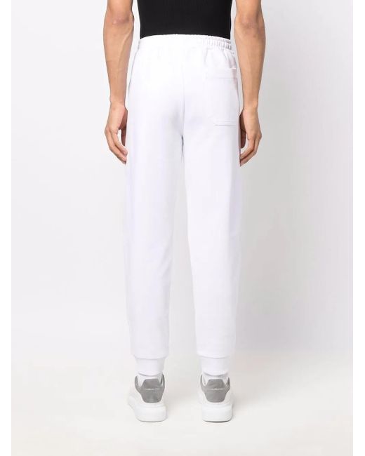 Helmut Lang White Logo-Print Track Pants for men