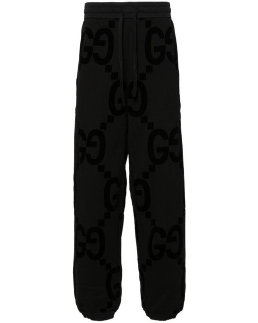 Gucci Katoenen Trainingsbroek Met GG-logo in het Black voor heren