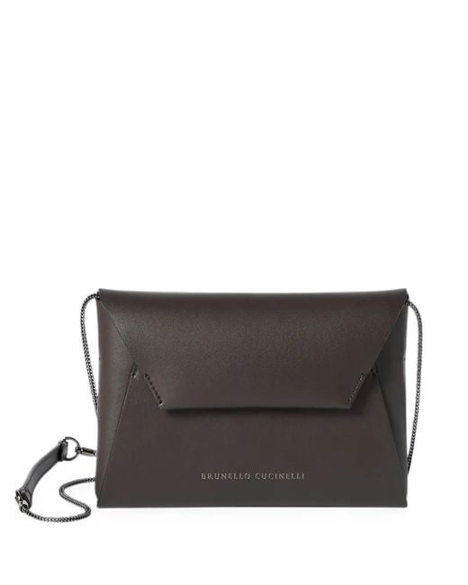 Brunello Cucinelli Gray Duo Pochette