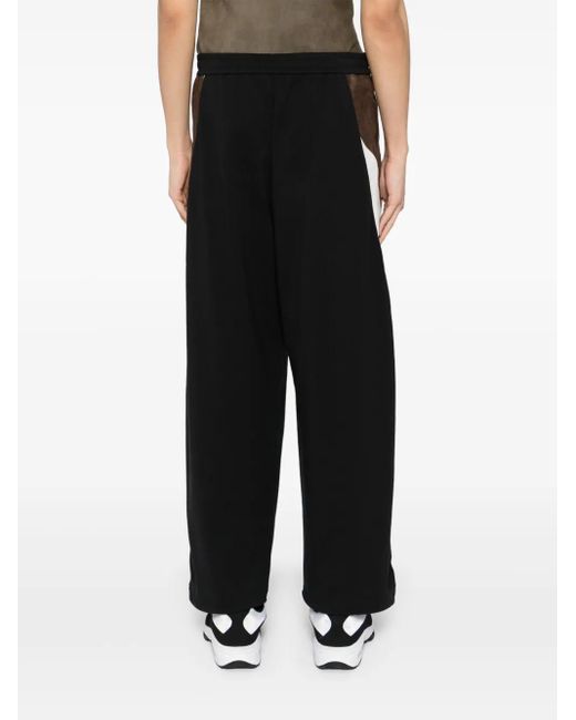 CROQUIS Gebreide Broek Met Zijstreep in het Black voor heren