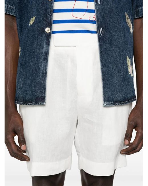 メンズ Ralph Lauren リネン ショートパンツ White