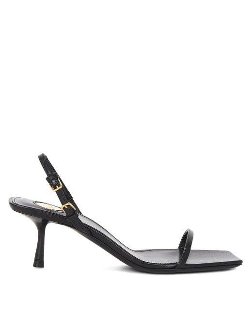 Saint Laurent Black 55Mm Jaspe Sandals