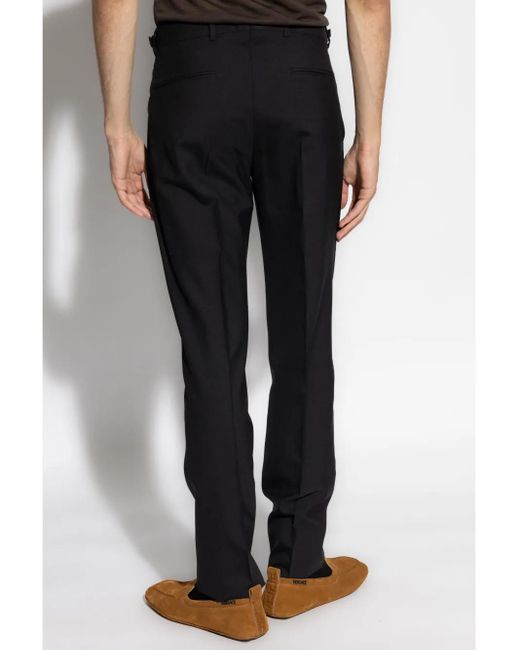 Versace Black Medusa Tailored Trousers for men