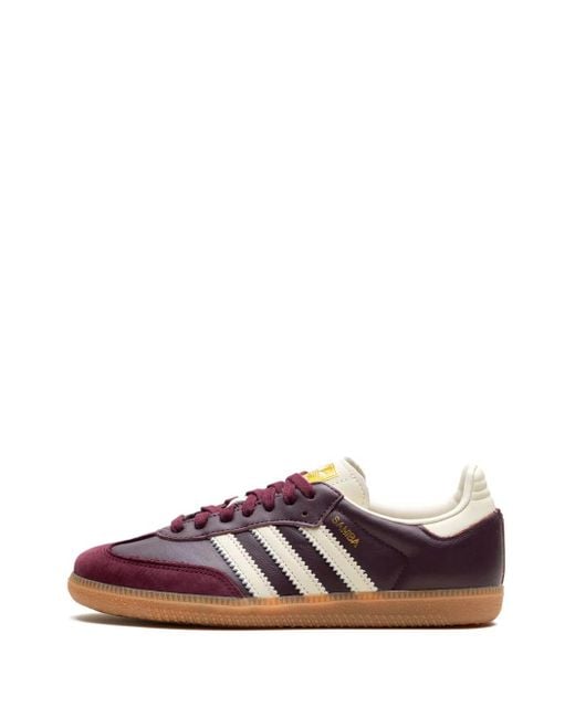 Adidas Red Samba Og /Core/ Metallic" Sneakers