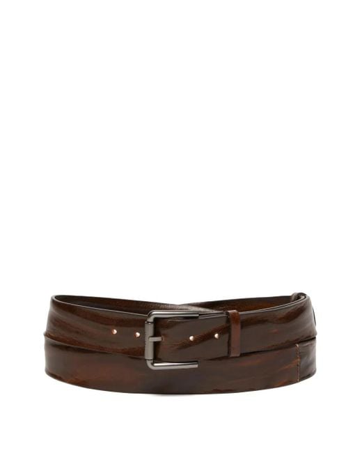 Ceinture En Cuir À Boucle Max Mara en coloris Brown