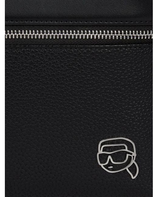 Karl Lagerfeld Black Ikon Backpack for men