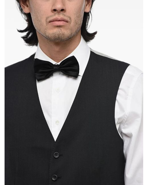 Tonello Blue V-Neck Single-Breasted Waistcoat for men