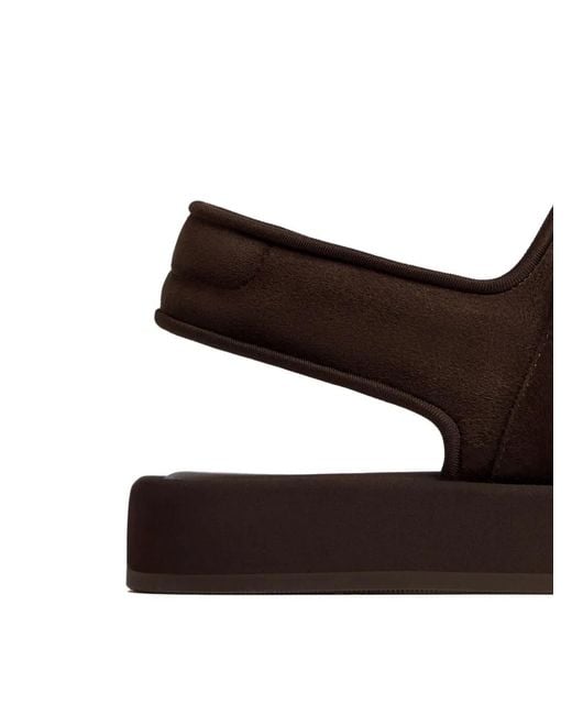 12 STOREEZ Brown Suede Sandals