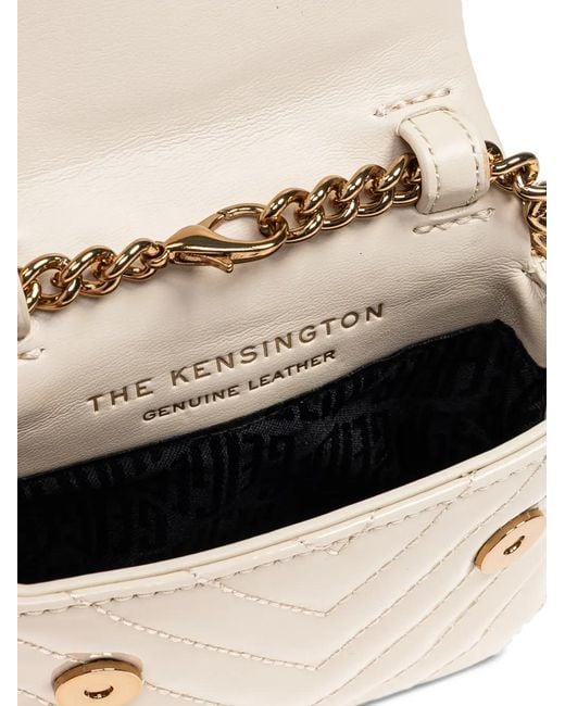 Kurt Geiger Natural Nano Kensington Quilted Cross Body Bag