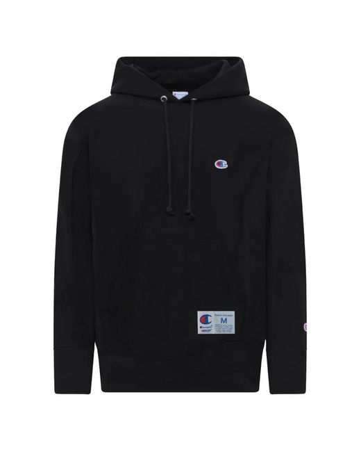 Undercover Black X Uc Logo-Patch Drawstring Hoodie for men