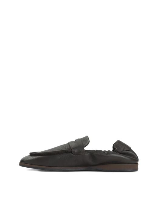 Brioni Black Penny Strap Loafers for men