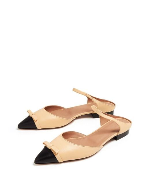 Malone Souliers Natural Blythe Leather Mules