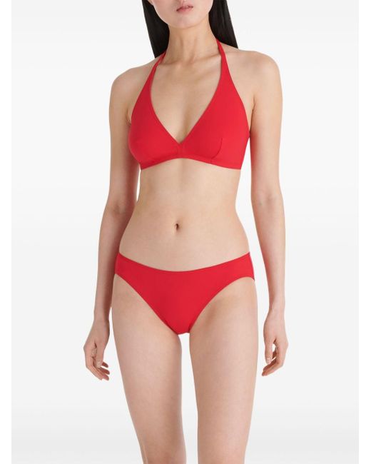 Bragas de bikini de talle bajo Eres de color Red