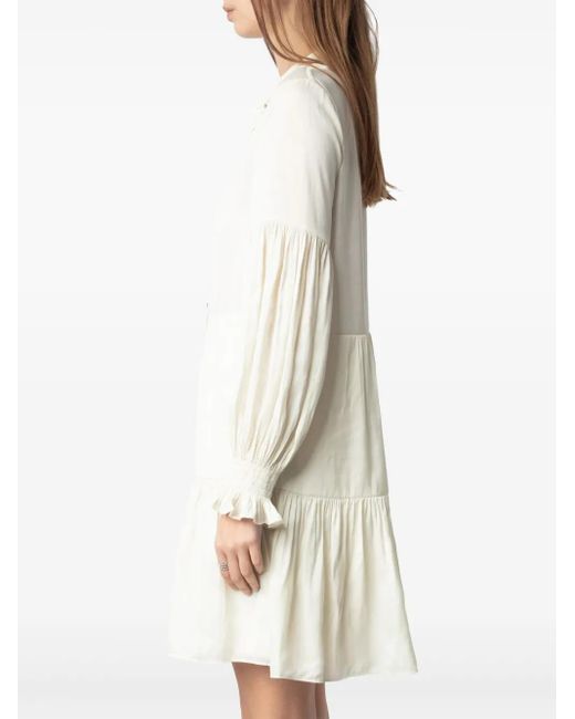 Zadig & Voltaire White Randy Mini Dress