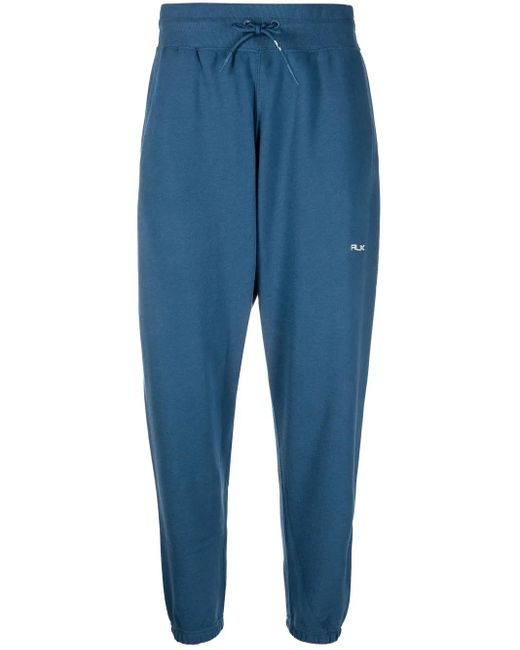 Ralph Lauren Blue Embroidered Logo Sweatpants