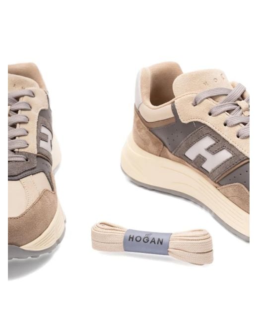 Hogan Pink Hyperlight Panelled Sneakers for men