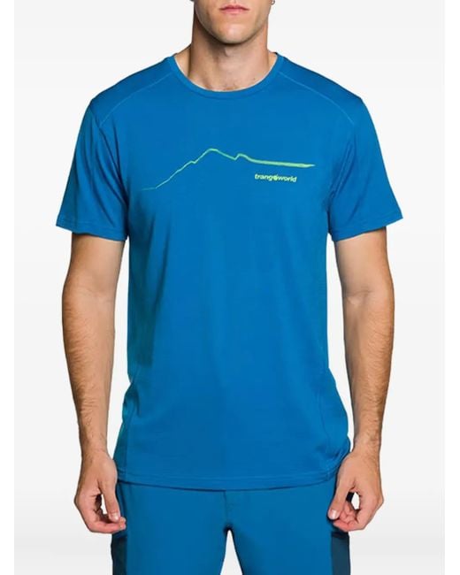 Camiseta deportiva Serneus 730 Trangoworld de color Blue