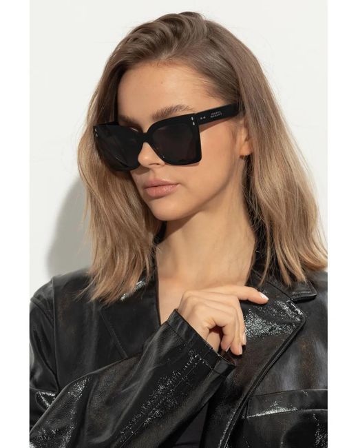 Isabel Marant Black Square-Frame Sunglasses