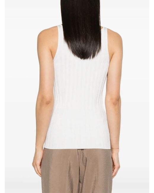 Joseph White Satiny Tank Top