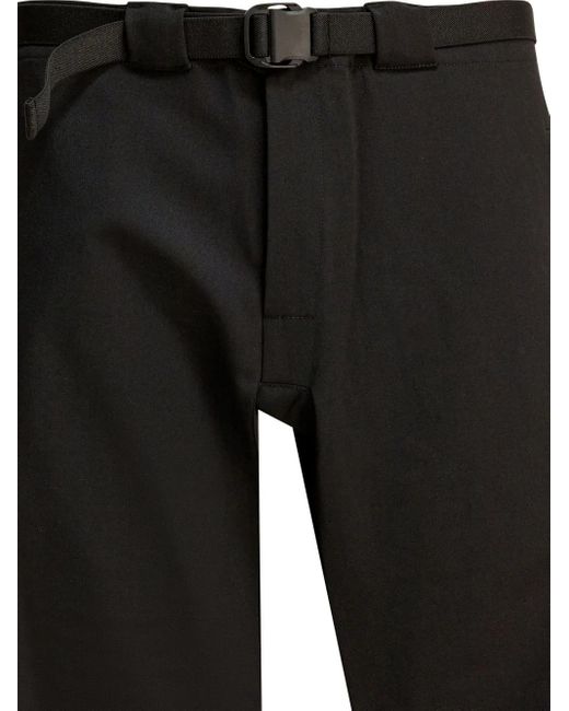 GR10K Black Belt Zip Trousers for men