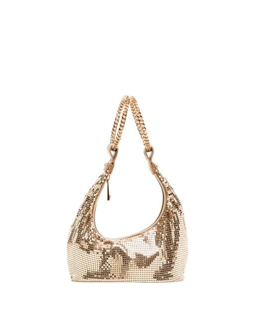 Mini Sac À Main En Mesh Versace en coloris Natural