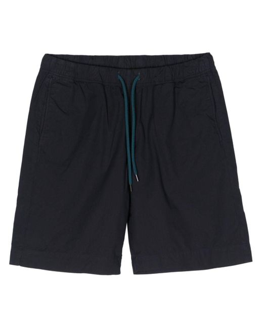 PS by Paul Smith Black Organic Cotton Deck Shorts for men